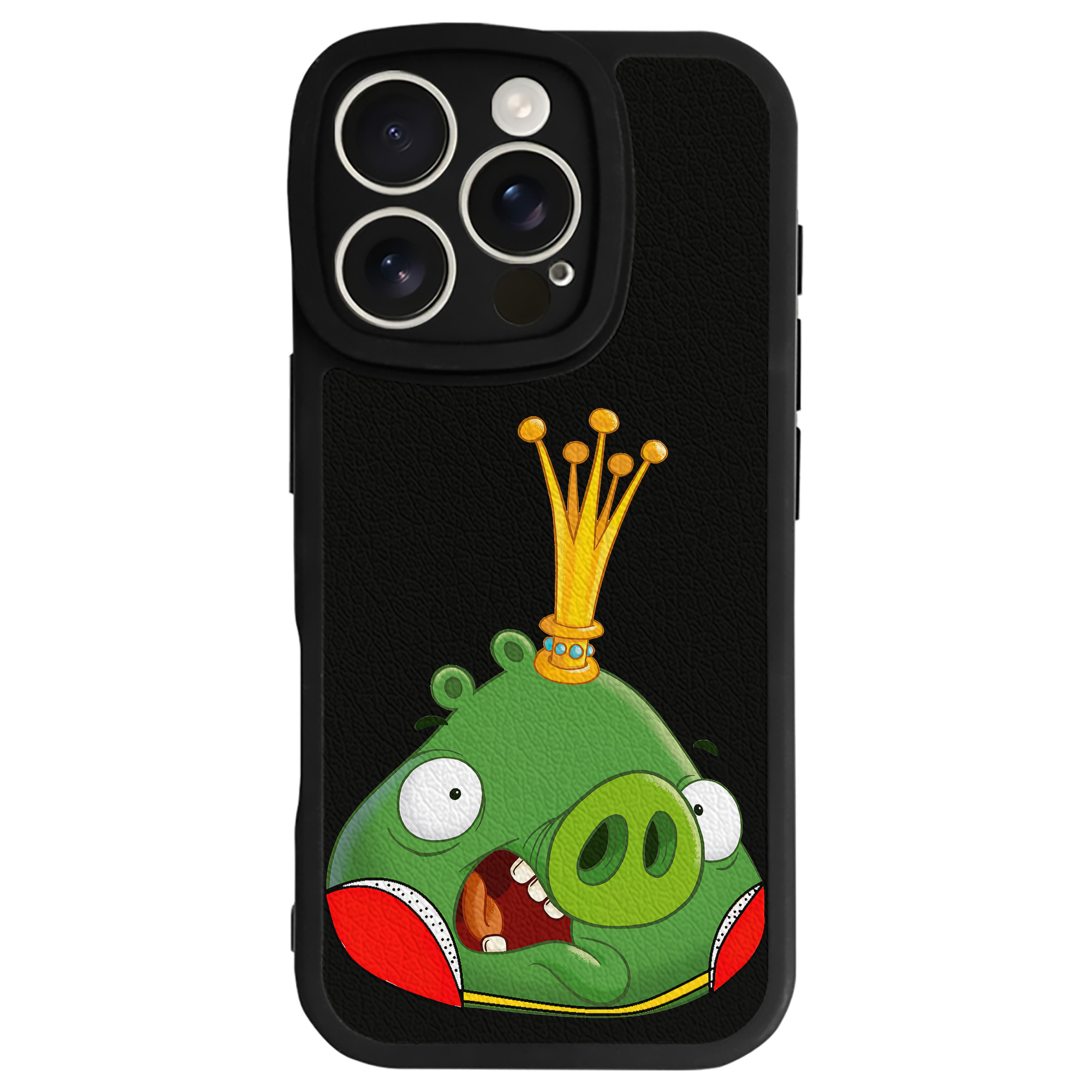 （画像用） Angry Birds アングリーバード 【iPhone 16シリーズ対応】シリコンスマホケース（レザー調） 材質：シリコン
